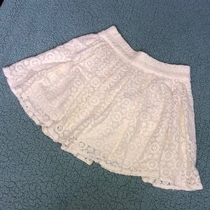 Cream lace skirt
